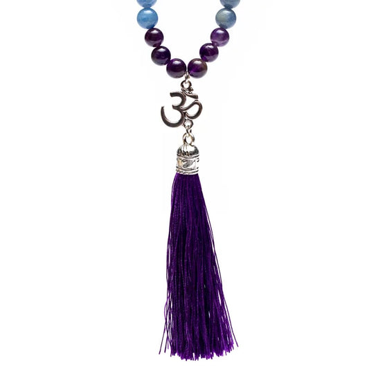 Mala Amethyst/ Aventurin/ Bergkristall + OM