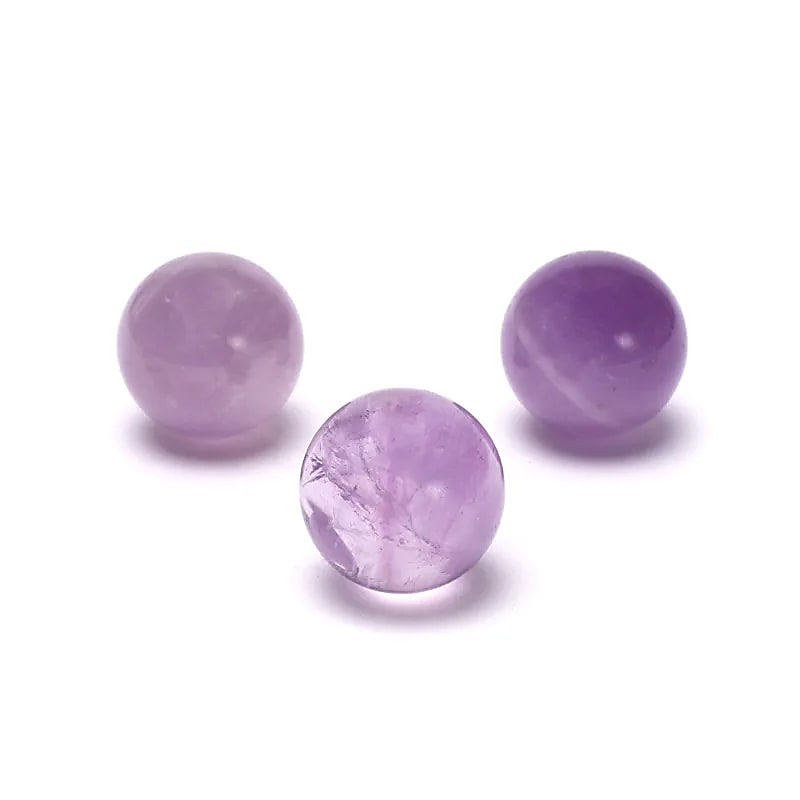 Feng Shui Amethyst Kugeln, 2 Stück, je 2,5 cm