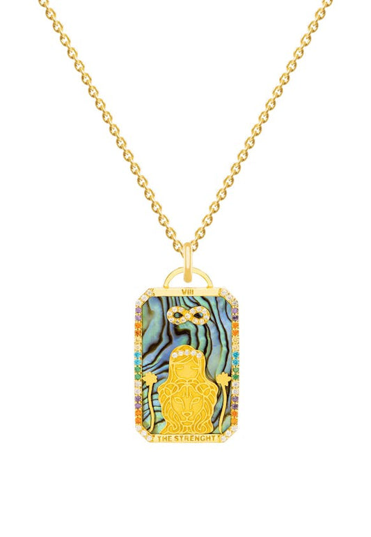 Tarot Karten Kette ''The Strenght''