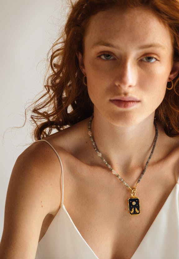 Tarot Karten Kette ''The Moon''