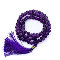 Mala Amethyst, 108 Perle - AA -
