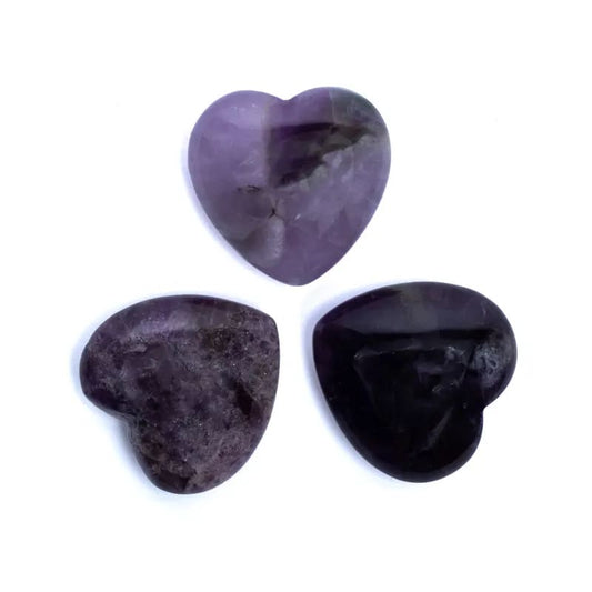 Handschmeichler Herz Phantom Amethyst