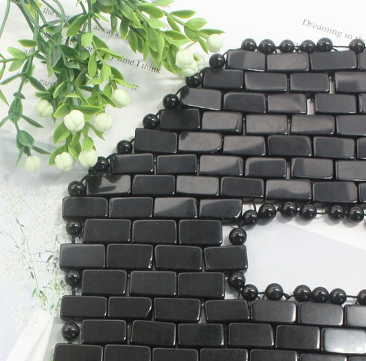 Schwarzer Obsidian Gesichtsmaske