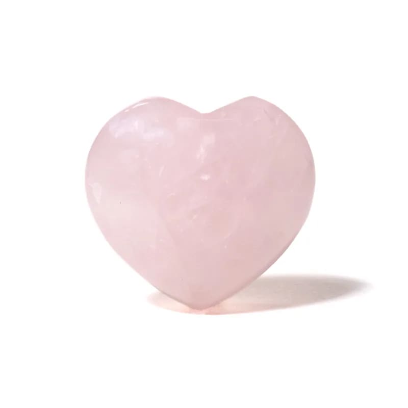 Handschmeichler Herz Rosenquarz, 4,5 cm