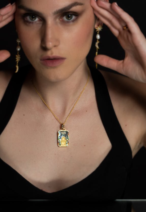 Tarot Karten Kette ''The Strenght''