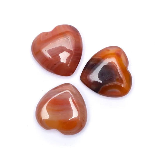 Handschmeichler Herz Karneol 3 cm