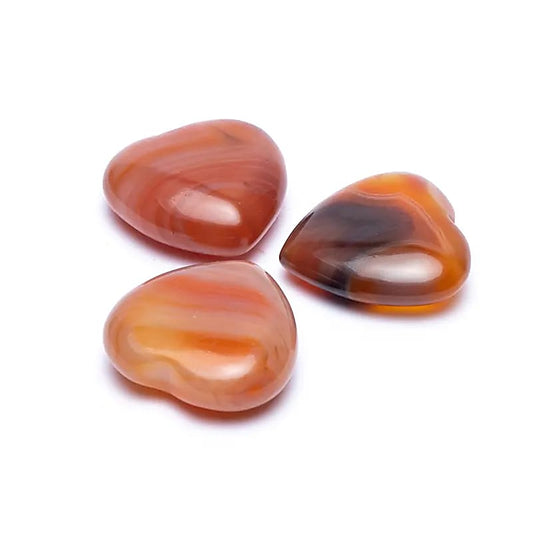 Handschmeichler Herz Karneol 3 cm
