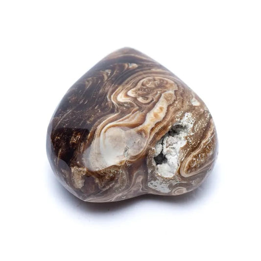 Sorgenstein Herz brauner Aragonit 4,5 cm