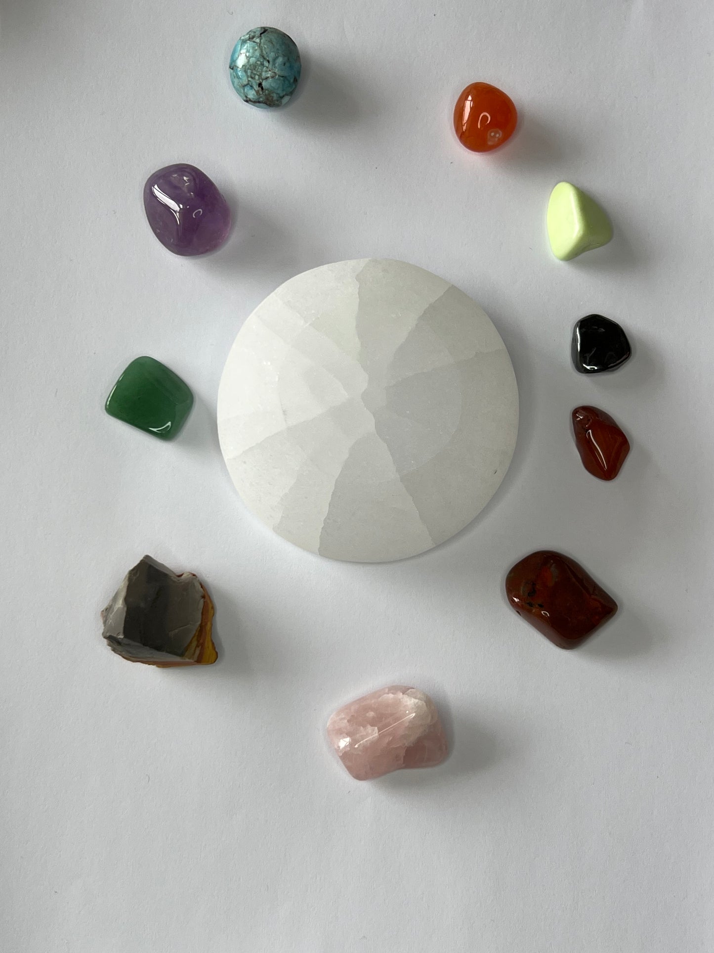 Selenit Ladeschale 8,5 cm