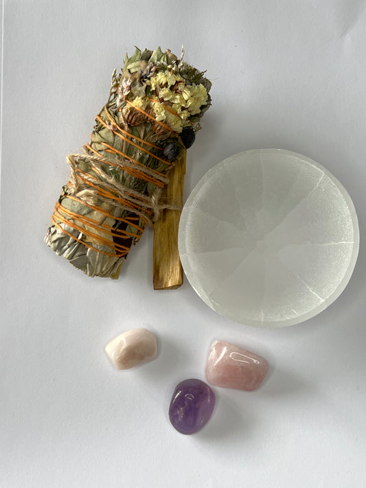 Selenit Ladeschale 8,5 cm
